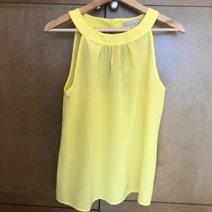 NEW w/ tags Banana Republic yellow silk top size 6